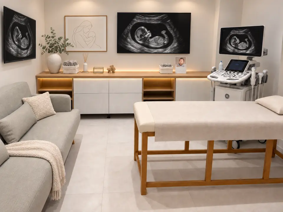Sala de ecografía de la clínica ĀURAL